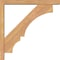 Ekena Millwork Balboa Block Smooth Bracket w/ Offset Brace, Western Red Cedar, 3 1/2"W x 22"D x 22"H BKT0402X22X22BOA05SWR - alternate 3